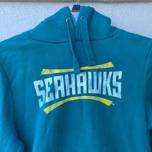 UNCW SEAHAWKS TEAL HOODIE Fanatics Size Medium EUC